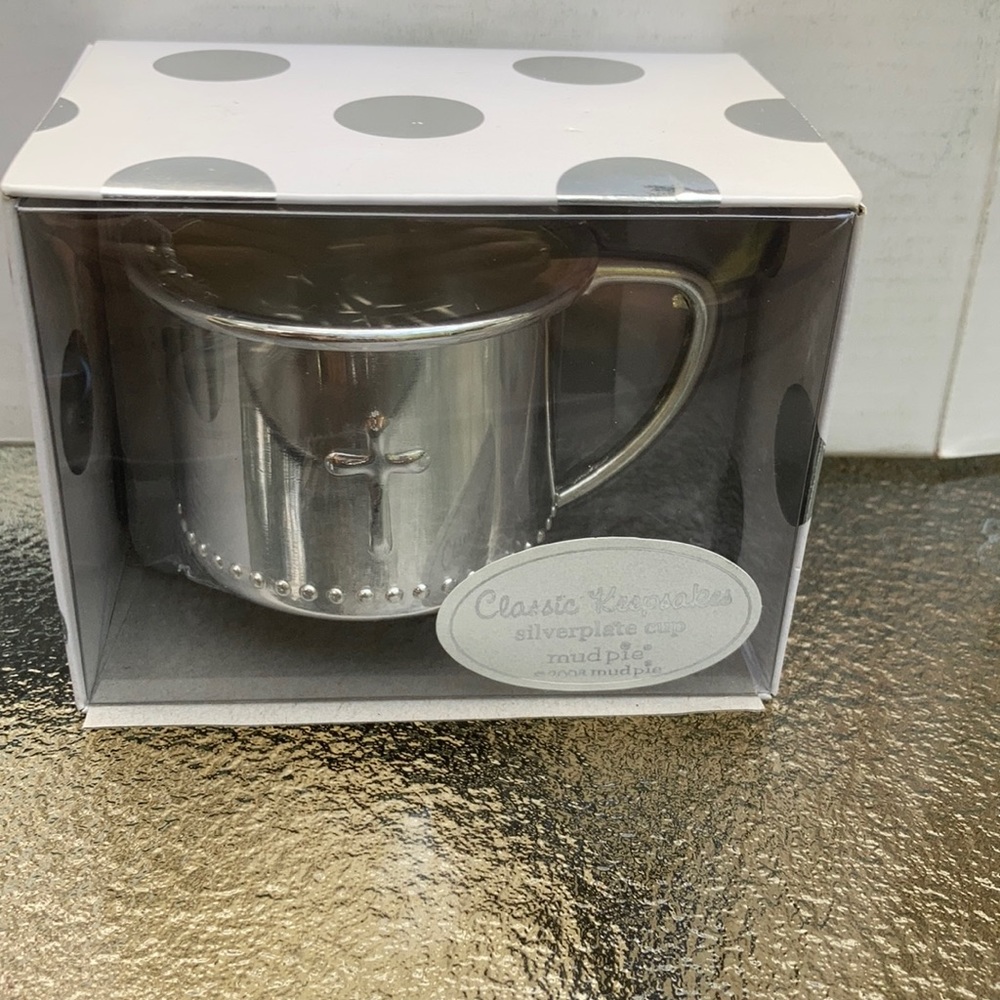 Mud Pie Baby Classic Keepsakes Silver-plate  Cup